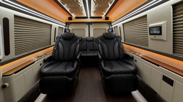 8 passenger sprinter van inside new haven