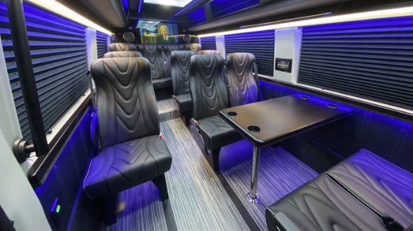new haven 18 passenger sprinter van interior