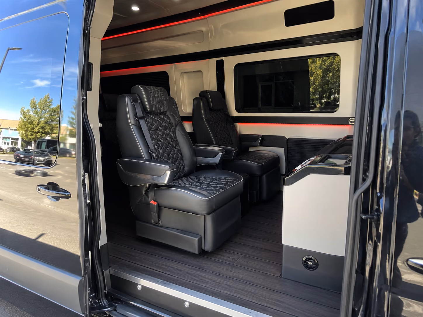 new haven 8 passenger sprinter van inside